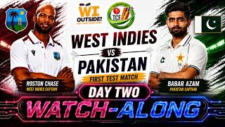 Test Cricket | West Indies vs Pakistan Match 1, Day Two (Live Watch-Along)