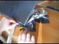 Обклейка ноутбука чёрным карбоном