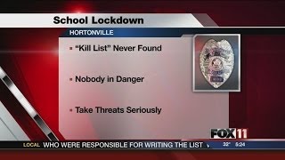 'Kill list' puts Hortonville High School on lockdown screenshot 4