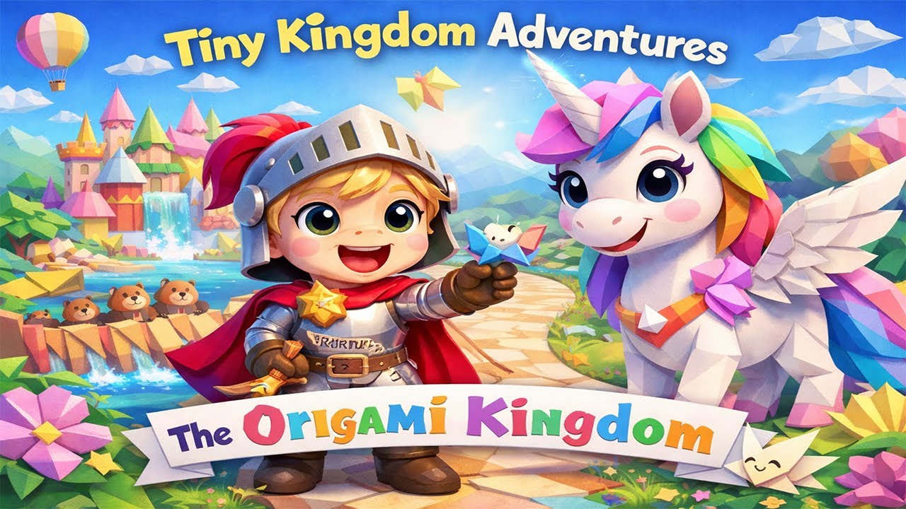 Tiny Kingdom Adventures | Arthur & Alicorn Visit the Colorful Origami Kingdom 🌈📄