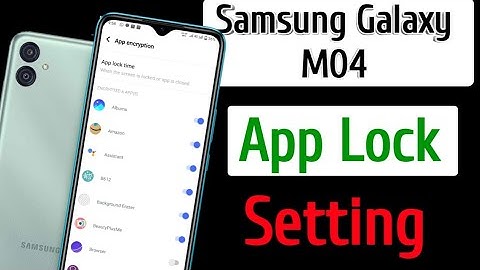 Samsung Galaxy M04 Applock Setting | How to App lock In samsung galaxy m04 mobile