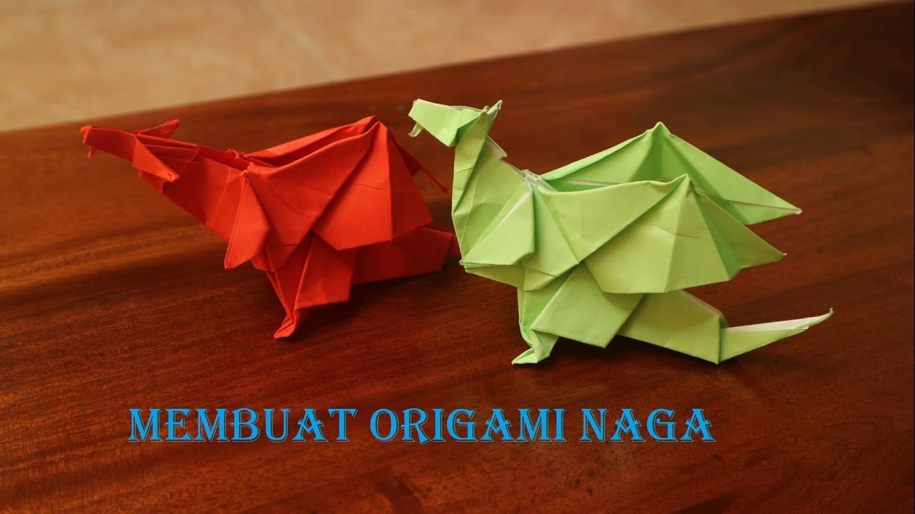 Cara Membuat Origami Naga 3D Dari Kertas Lipat YouTube