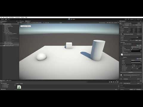 Post Processing Menu   SampleScene   Windows, Mac, Linux   Unity 2021 3 11f1 Personal