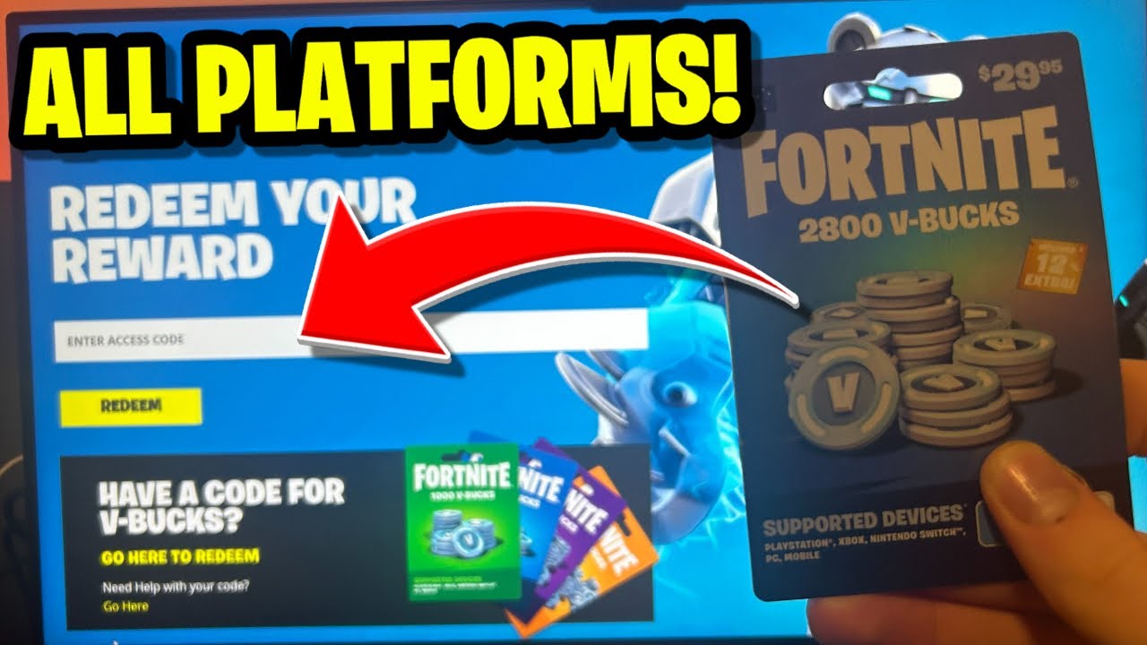 How to redeem Fortnite codes: skins, V-Bucks cards and more - Meristation