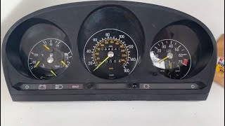 Mercedes 107 SL mileometer tachometer repair