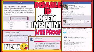 HOW TO OPEN DISABLED FACEBOOK ACCOUNT | PRETENDING DISABLED ID OPEN 2019 | BY SHAHID TRICKER