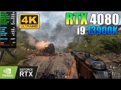 Call of Duty WW2 : RTX 4080 + i9 13900K ( 4K Maximum Settings )