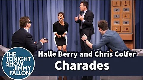Charades with Halle Berry and Chris Colfer - Part 2