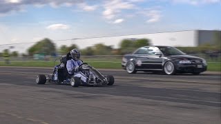 230HP Kart CBR1000RR Fireblade vs 1080HP Audi S4 B5 vs 9ff TR 1300