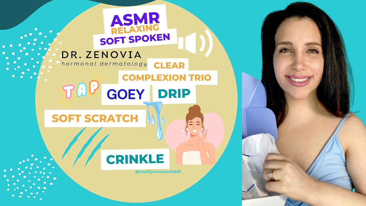 ASMR Soft Spoken How to use Dr Zenovia Essentials & Scar Gel Tap