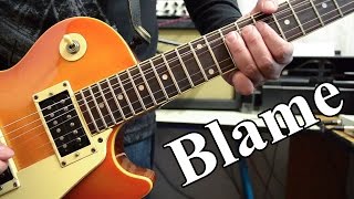 Calvin Harris - Blame ft. John Newman | electric guitar cover (instrumental & backing track)