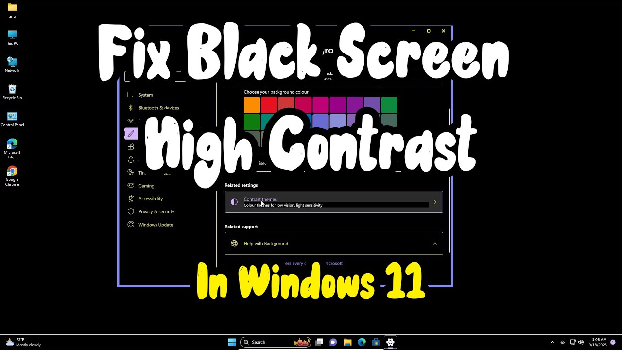 2023 Fix: Inverted Colors / High Contrast Issue on Windows 10 