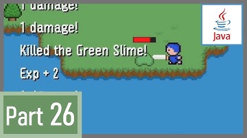 Scrolling Message, Leveling Up, Damage Calculation - How to Make a 2D Game in Java #26