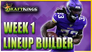 DRAFTKINGS WEEK 1 NFL DFS | LINEUP STRATEGY & TOURNAMENT PICKS