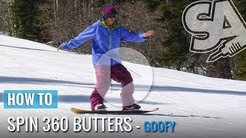 How to Butter - Spinning 360s Flatland Ground (Goofy) Snowboard Tricks
