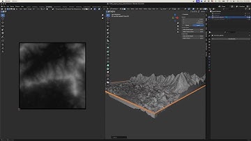 Making real mountains in Blender with tangram height-mapper and displacement modifiers