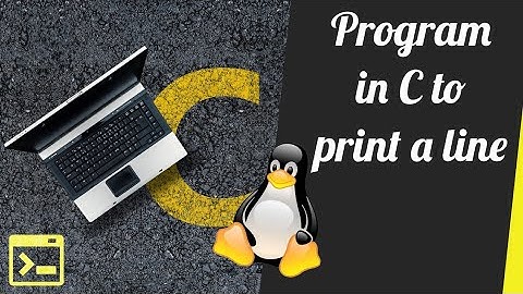 How to print a line on the screen in c  | linux | libgraph | programming on Linux tutorial