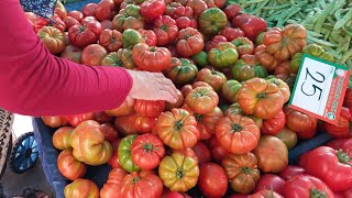 Тестируем турецкие овощи и фрукты на нитраты, первая черешня на рынке #аланья