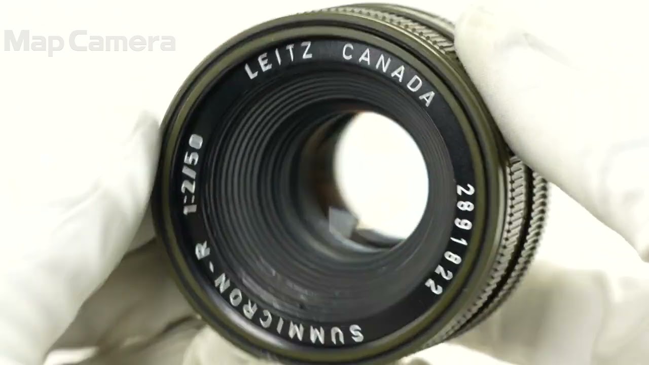 Leica ズミクロンR50mm F2 フード組込（R-only）※元箱付き Leica ズミクロン R50mm F2 フード組込 並品 - YouTube