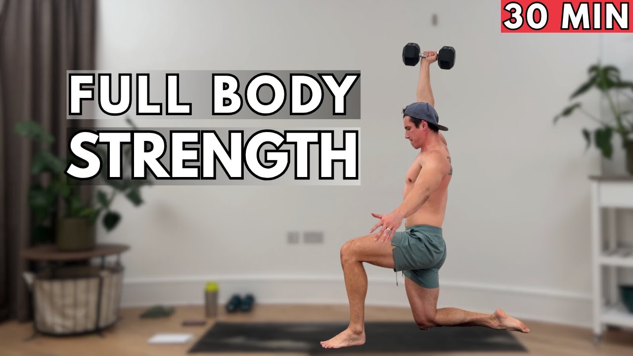 30 Min Strength Training At Home | Full Body Dumbbell Routine - YouTube