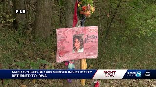 Man accused of a 1983 murder in Sioux City has been returned to Iowa