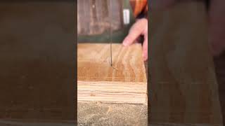 Cutting out feet for stool on a bandsaw #wood #diy #woodwork #furniture