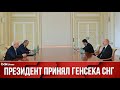 Президент Ильхам Алиев принял Генерального секретаря СНГ Сергея Лебедева