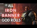 iron Banner God Rolls Guide | PvP SOTL Destiny 2