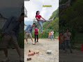 It shows how the long-lost martial arts skills are recreated. How to hit a cow from a distance.