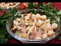 Салат с сыром и колбасой. Очень вкусный салат с колбасой на скорую руку