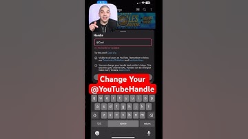 How to Change Your YouTube Handle