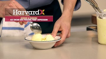 Ice cream and freezing point depression