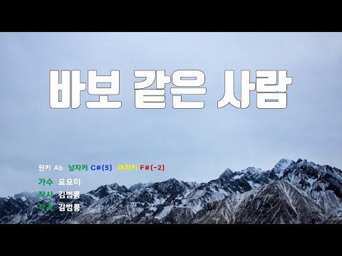 [은성 반주기] 바보같은사람 - 요요미
