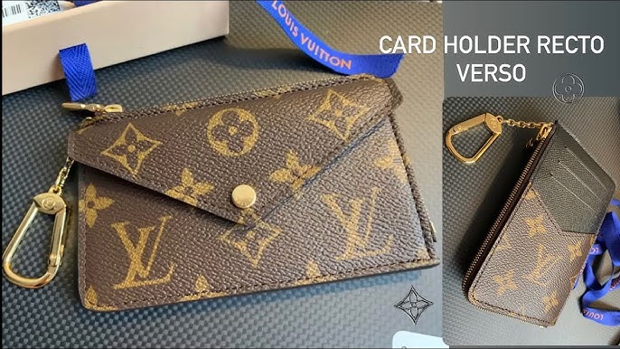 Louis Vuitton Recto Verso Empriente Leather Noir Wallet/Keychain Card Holder