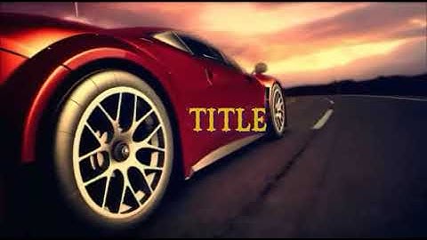 New Hightech car racing intro template 3D after effects