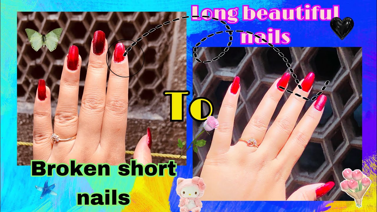 How I Fix My One Broken Nail *Fake Nails* Easy Nail Extensions At
