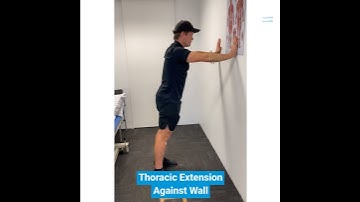 Thoracic Extension Against Wall