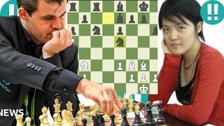 2906 Elo chess game | Hou Yifan vs Magnus Carlsen 26