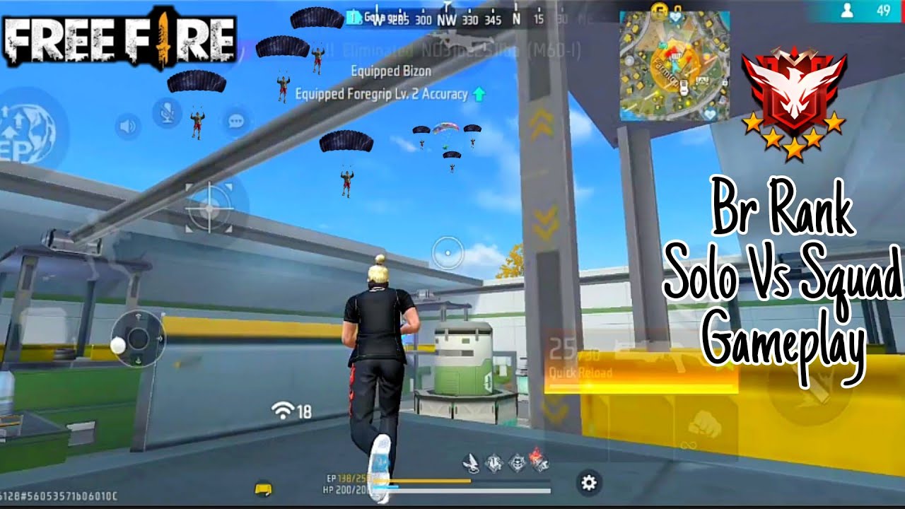 Br Rank Solo Vs Squad Gameplay | Br Rank Push | Garena Free Fire | Ds ...