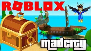 Roblox Mad City (How To Play/easy)   We Found the Pirate Ship & Opened the Treasure Chest!