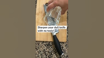 Sharpen your dull knife with no tools! #kitchenhacks