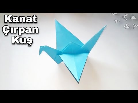 KANAT ÇIRPAN KUŞ YAPIMI 🕊| Turna Kuşu Origami | Origami Birds
