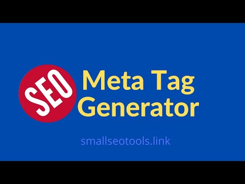 Meta Tag Generator | Meta Tag | Meta Description | Meta Keywords Small Seo Tools