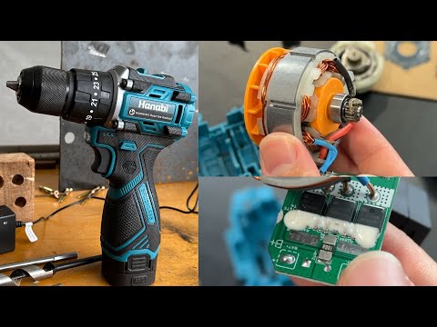 Disassembling and analyzing a Brushless screwdriver - Complete test of the Hanabi 16.8V screwdriver