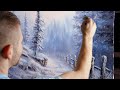 Beginner Friendly Winter Landscape Painting