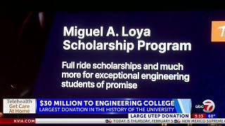 $30 million gifted to UTEPβs Engineering program