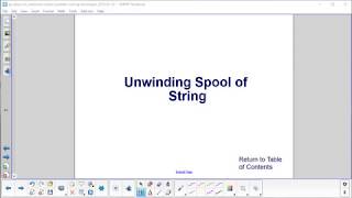 AP Physics C Rotational Motion Prob Solv Unwinding Spool of String Problem