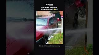 Soap Mixed Mid-Air?! 🤯 Fluid Physics Trick 🚿 #shorts #viral