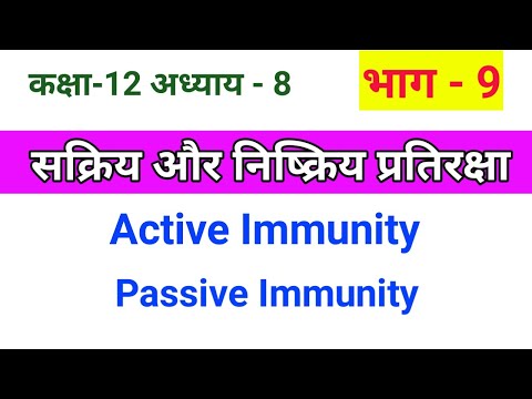 सक्रिय प्रतिरक्षा और निष्क्रिय प्रतिरक्षा/Active Immunity and Passive Immunity
