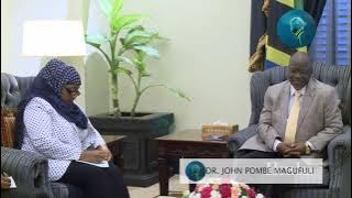 Kumbukizi ya Rais Dkt John P Magufuli alipoa muaagiza Samia S  Hassan wamachinga waisumbuliwe